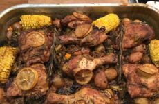 ONE-PAN ROSEMARY-LEMON CHICKEN WITH POTATOES AND VEGGIES