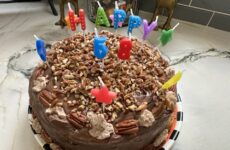 Made my standard birthday cake for Hubby and our Anniversary! Yummy!