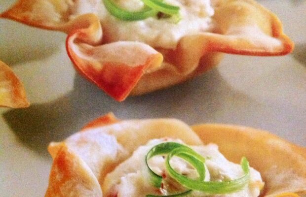 Toasty Baked Crab Rangoon!