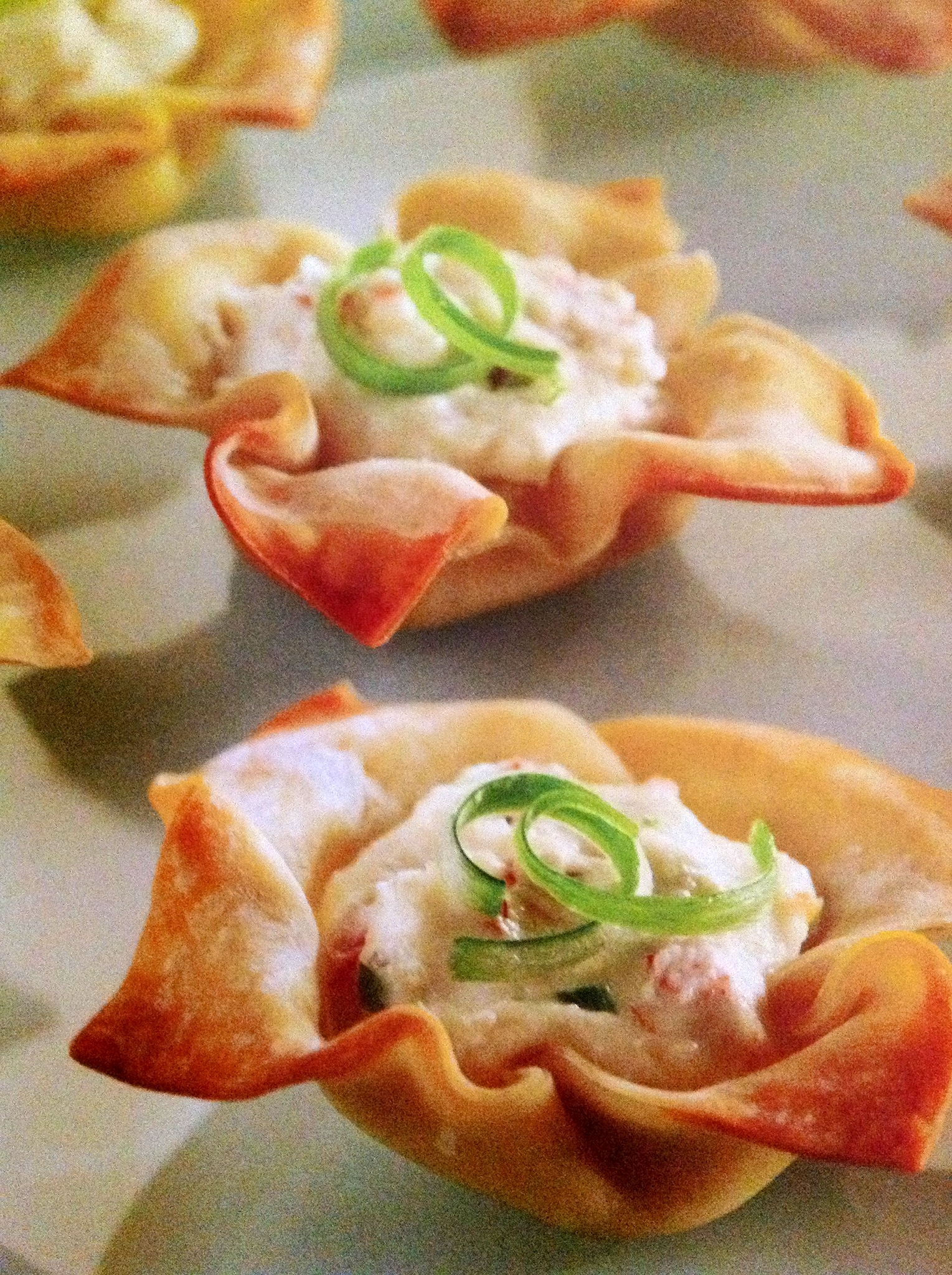 Toasty Baked Crab Rangoon!