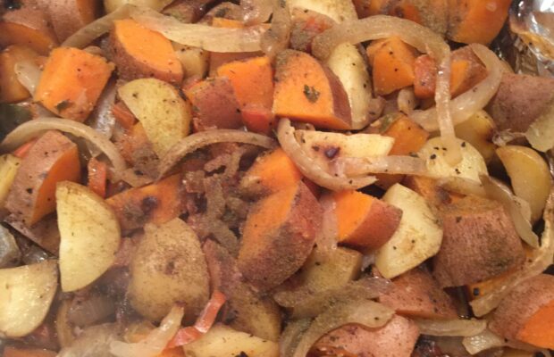 CRISPY BAKED POTATO MEDLEY!