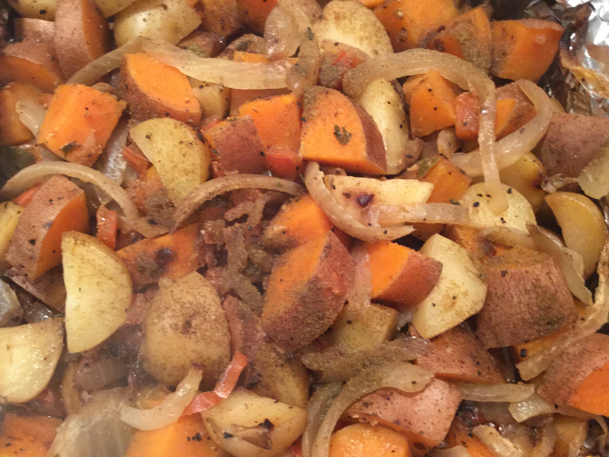 CRISPY BAKED POTATO MEDLEY!