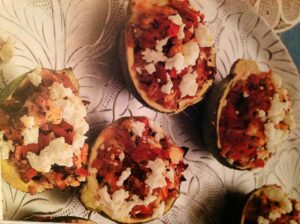 SHRIMP AND FETA STUFFED ZUCCHINI!