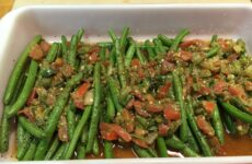 BASIL PESTO ROASTED GREEN BEANS