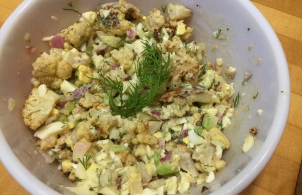SURPRISING CAULIFLOWER POTATO SALAD