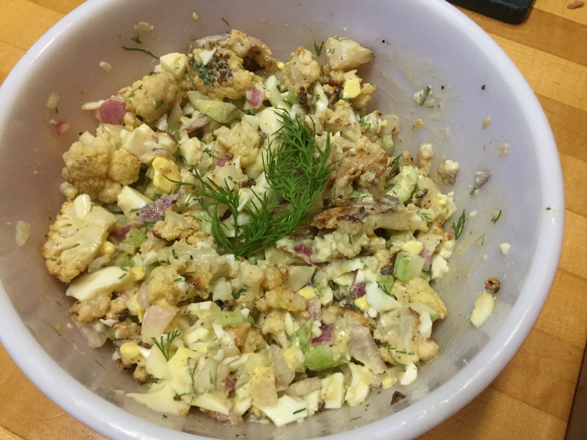 SURPRISING CAULIFLOWER POTATO SALAD