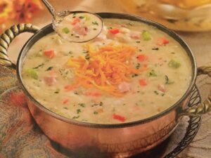 LUSCIOUS HAM AND CHEDDAR CHEESE SOUP