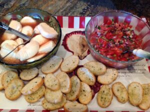 ALICE'S MARINATED MOZZARELLA AND BRUSCHETTA