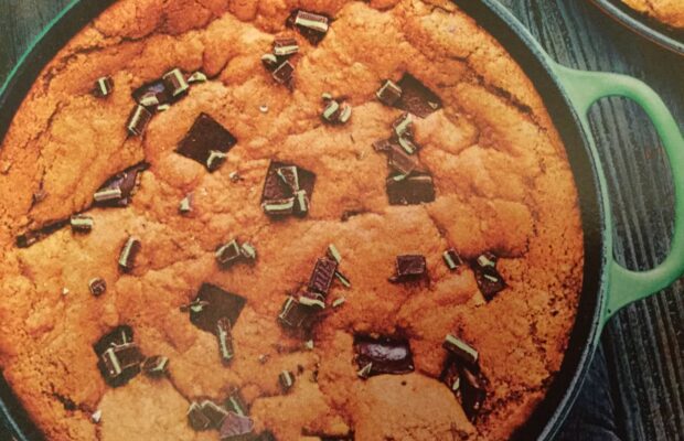 GRASSHOPPER DEEP DISH COOKIE IN A SKILLET