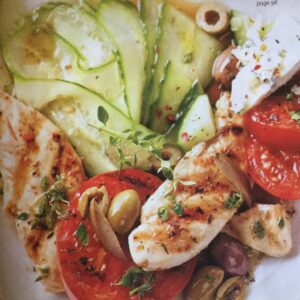 EASY CHICKEN, TOMATO, CUCUMBER SALAD