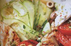 EASY CHICKEN, TOMATO, CUCUMBER SALAD