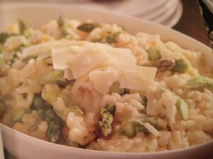 ASPARAGUS-RISOTTO STYLE RICE WITH ASIAGO CHEESE