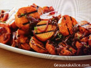 CARAMELIZED ONIONS AND SWEET POTATO SALAD