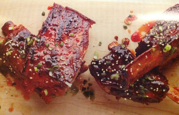 PEPPER-JELLY GLAZED RIBS