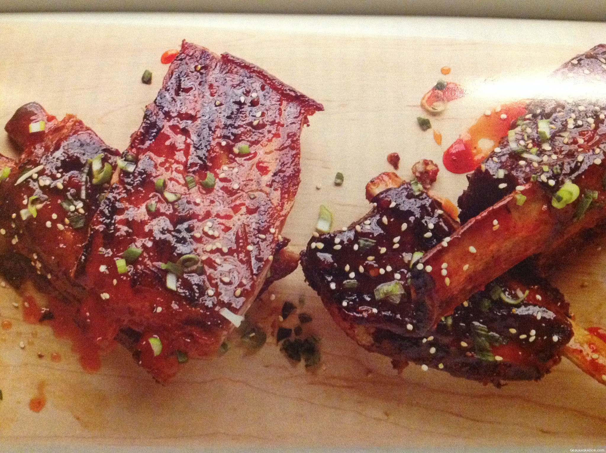 PEPPER-JELLY GLAZED RIBS