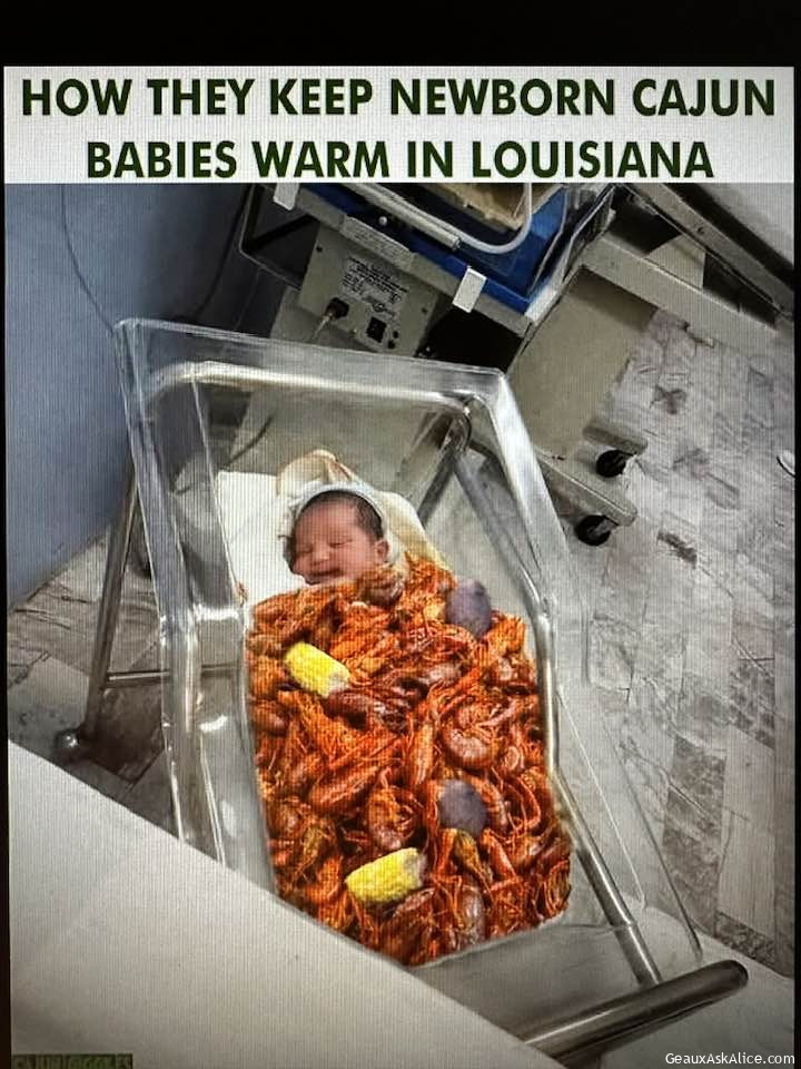Keeping new born babies warm in Louisiana!