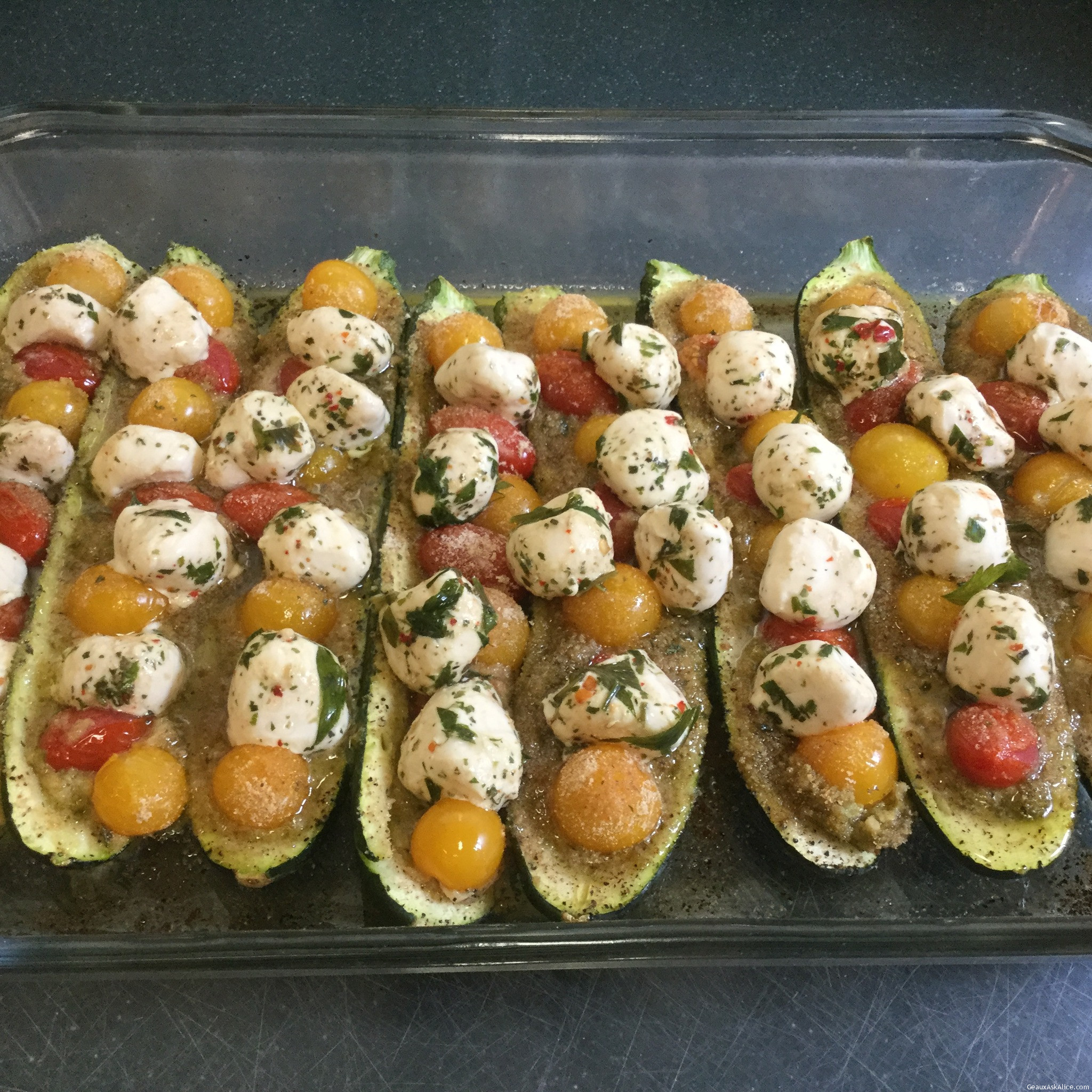 SCRUMPTIOUS ZUCCHINI BOATS