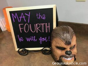May the 4th be with you....