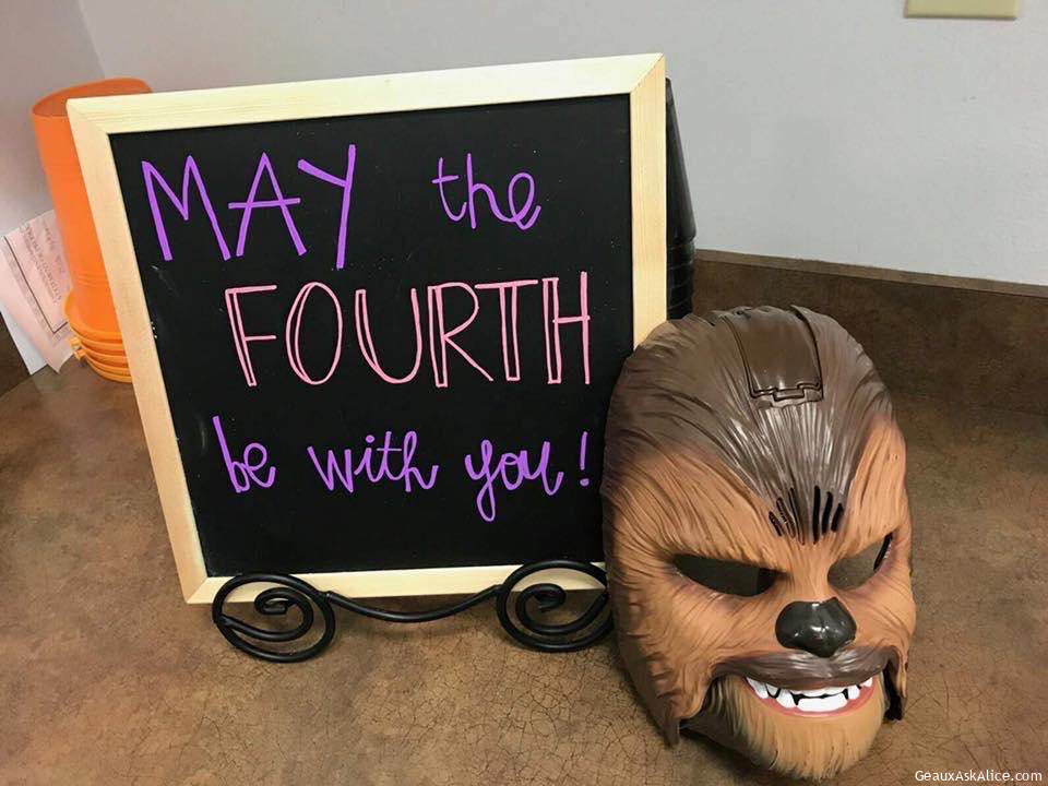 May the 4th be with you....