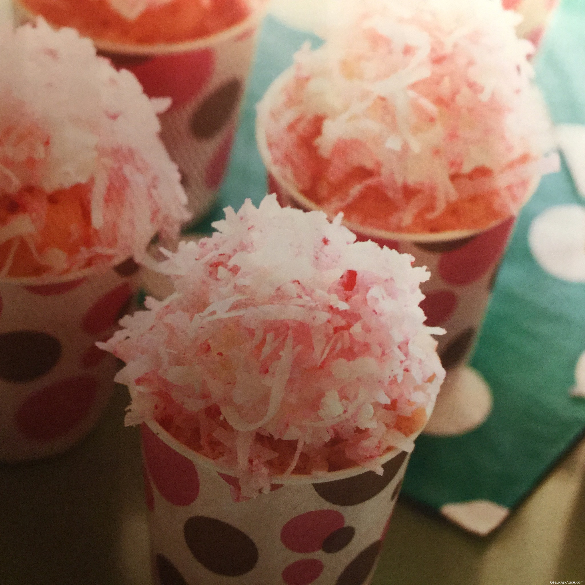 SNO-BALL MUG CAKE