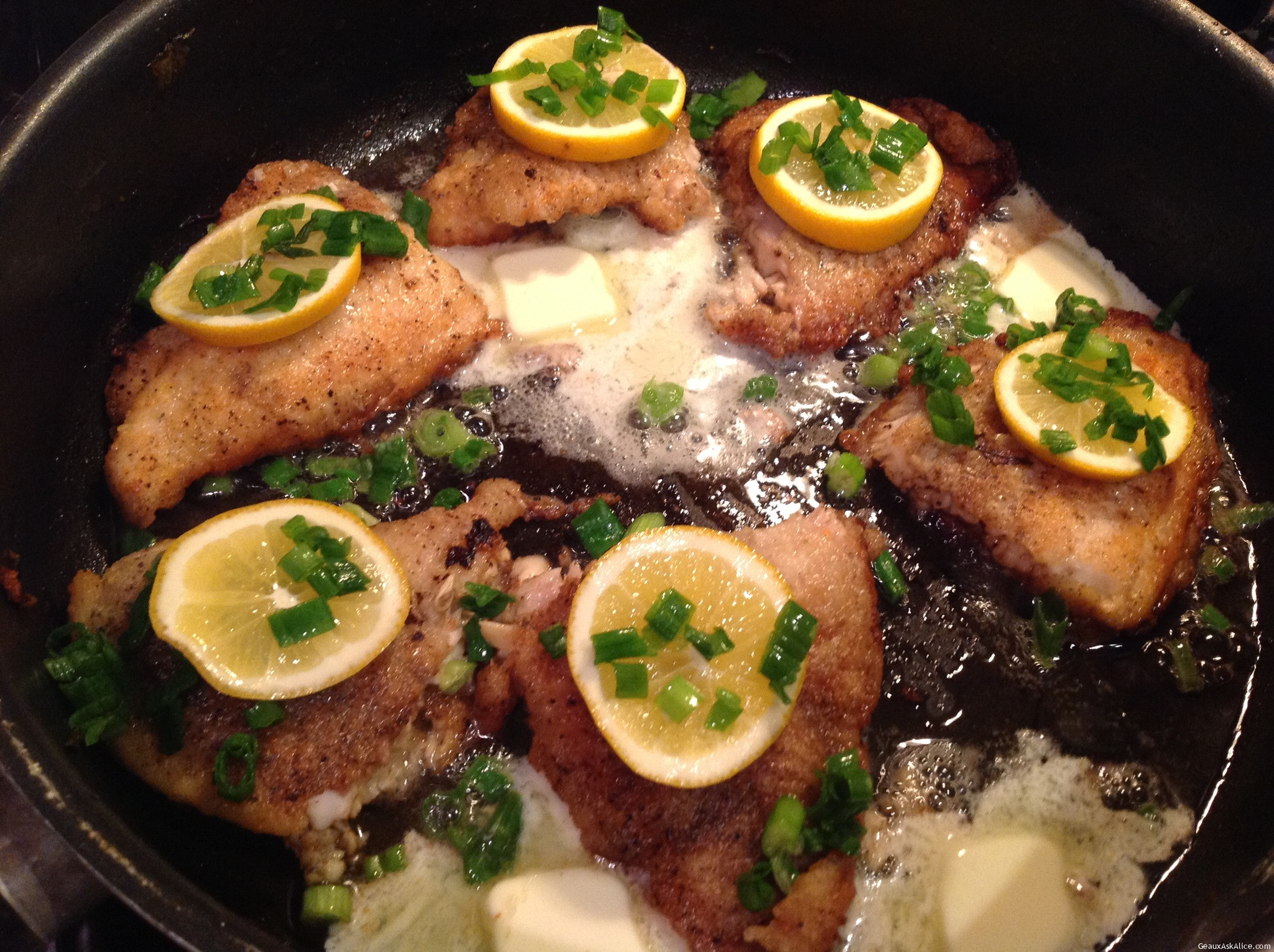 PAN-FRIED SPECKLED TROUT WITH BROWN BUTTER