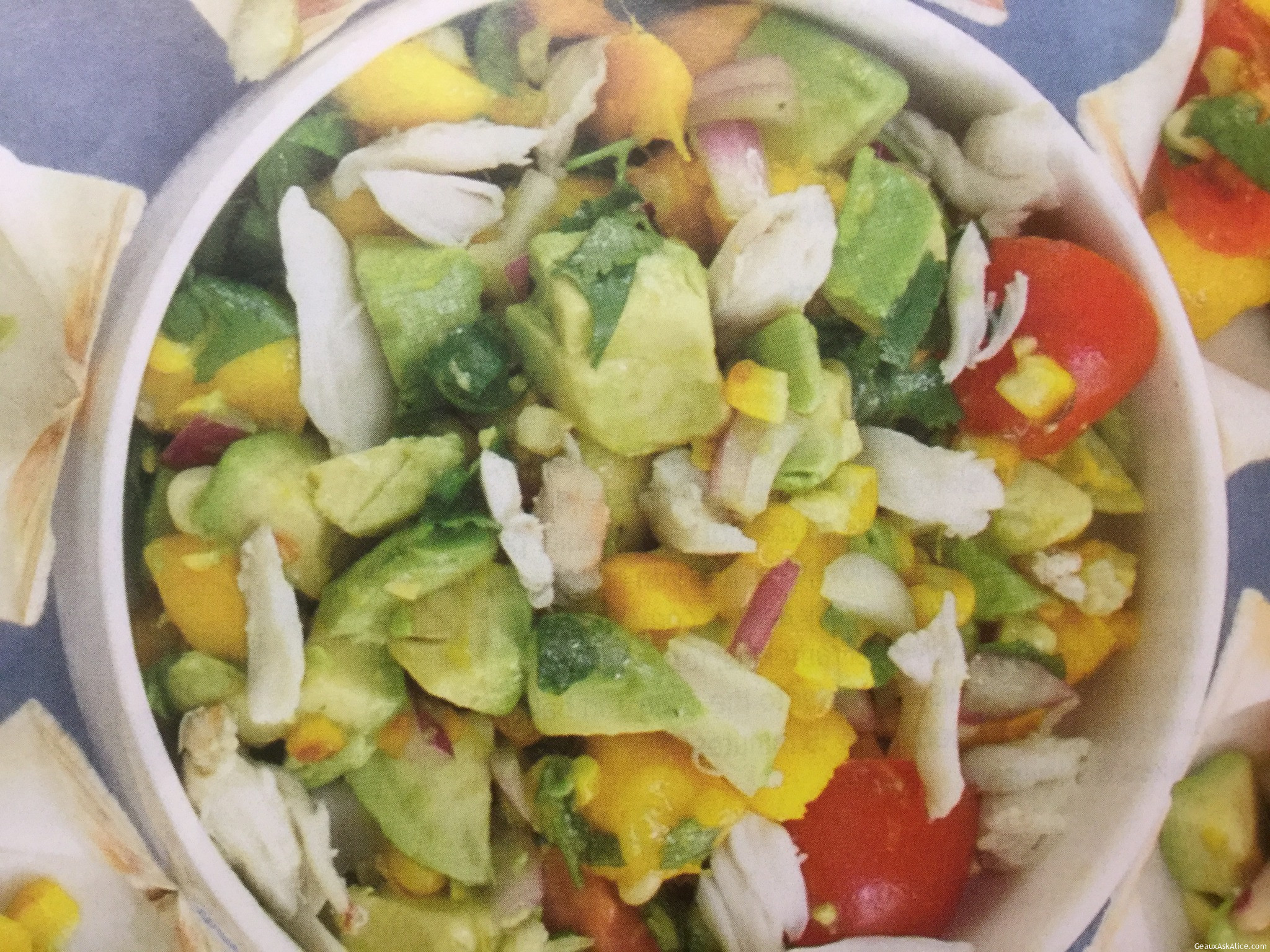 Crab Salad with Roasted Corn and Lime Vinaigrette