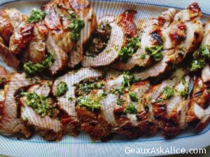 Mushroom Stuffed Pork Tenderloin