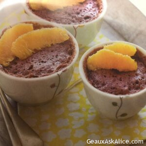 Orange-Chocolate Mug Cake