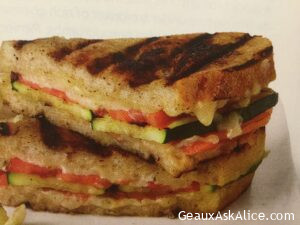 Toasty Grilled Zucchini/Cheese Sandwiches
