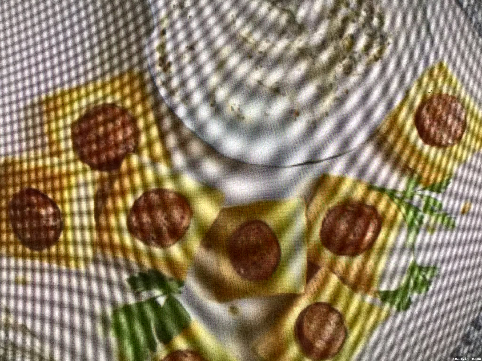Creamy Mustard Dipping Sauce with Chicken Sausage