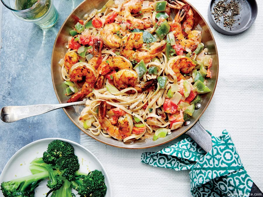Classic Cajun Shrimp Linguine