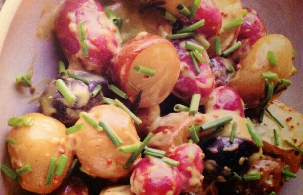 Warm New Potatoes with Mustard Dressing