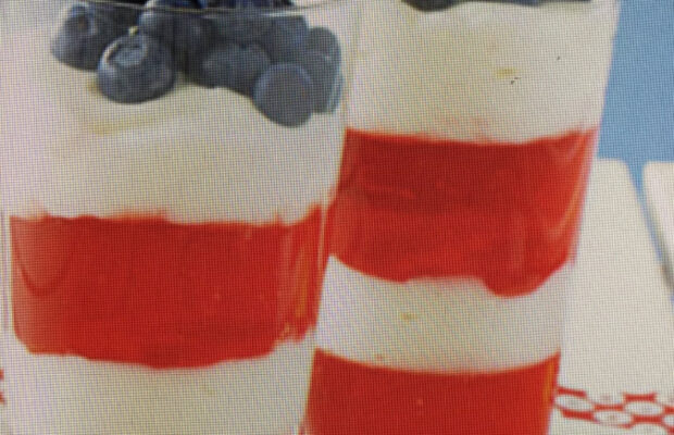 Festive Red, White and Blue Parfaits