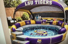 Looks like a necessity with this horrific heat wave! GEAUX Tigers 🐅!