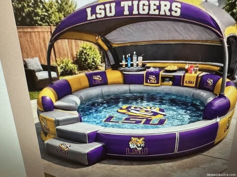 Looks like a necessity with this horrific heat wave! GEAUX Tigers 🐅!