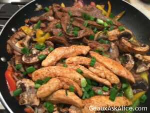 Spicy Chicken and Beef Medley Stir Fry