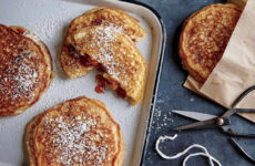 Multi-Grain Pancakes Stuffed with PB & Jelly