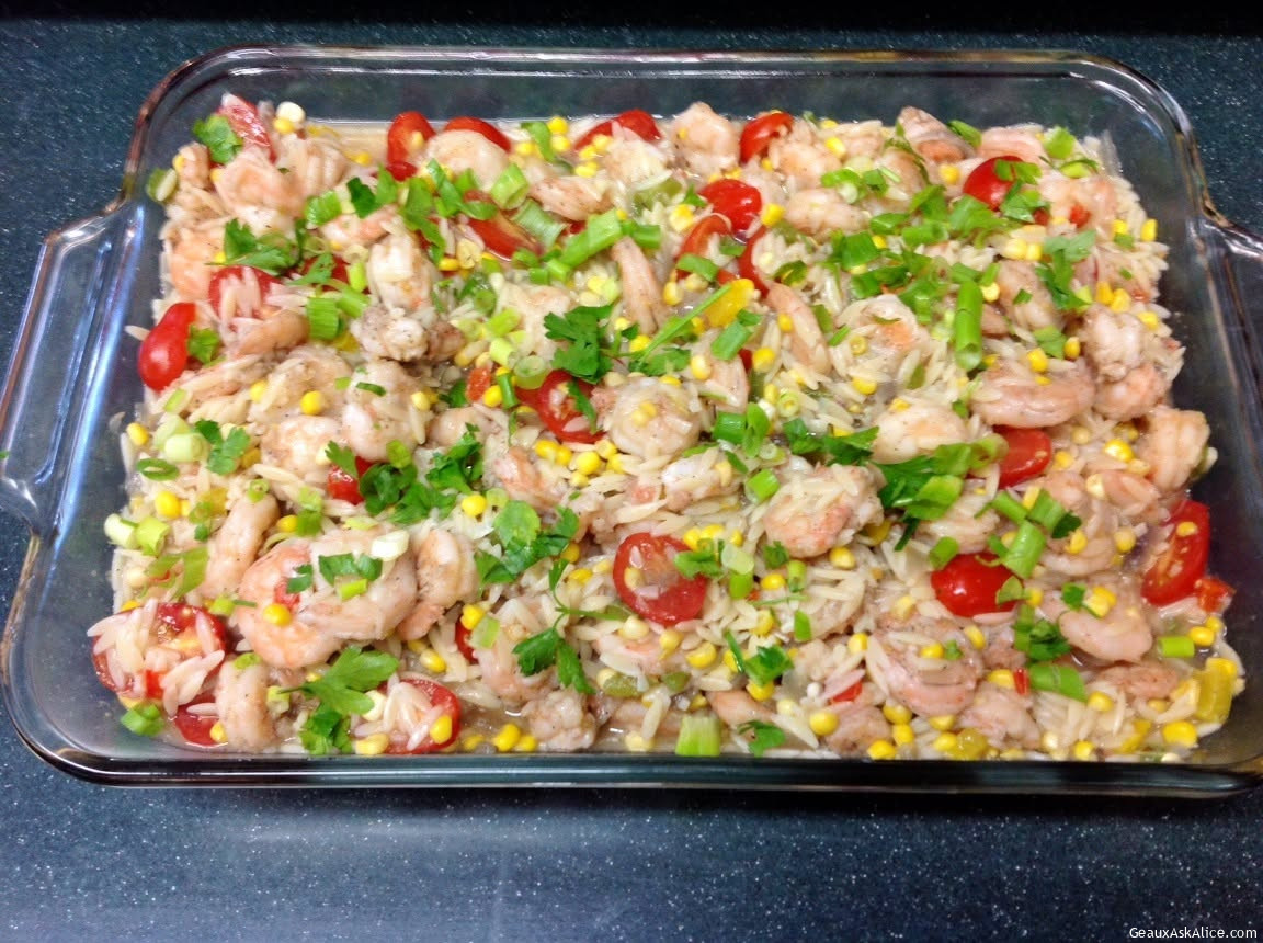 Speedy Shrimp Orzo Casserole