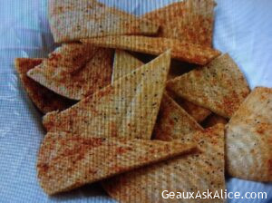 Homemade Pita Crisps